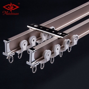 IKSUN Single Silent Aluminum Curved High Quality Curtain Rail Track - Product Image 4