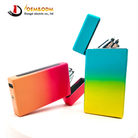 Briquet plasma moderne en métal rechargeable par USB en forme de cœur, briquet à bougie, logo laser, briquet à cigarette pratique et coloré