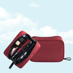 Estuche de Viaje Personalizado con Logotipo, de Nailon Impermeable y Tela Oxford, con Doble Cremallera, de Pequeña Capacidad, Portátil, para Guardar Maquillaje, para Actividades al Aire Libre - Product Image 5