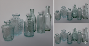 Vintage Style Decorative Glass Bottle <b>Clear</b> Glass Vase for Home Decor Floral Arrangement Elegant <b>Table</b> Centerpiece Wholesale - Product Image 2