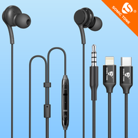 Écouteurs sportifs SOMIC TONE D21C Type-C, écouteurs AKG, 1,2 m, intra-auriculaires, étanches IPX-4, codecs AAC pour S20
