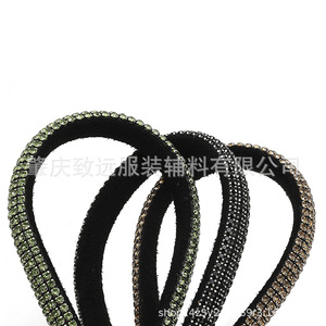 Adorno de diamantes de imitación semicirculares de 3 mm, 5 filas, facetado cuadrado AB32-3 para ropa, calzado y accesorios - Product Image 4