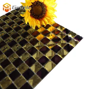 Gạch Khảm Thủy Tinh Pha Lê Màu Vàng Hỗn Hợp 300*300Mm - Product Image 5