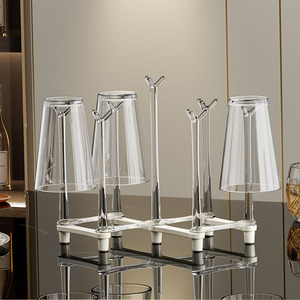 <span class=keywords><strong>Escurridor</strong></span> de botellas de vidrio para beber, soporte retráctil para tazas, estante de almacenamiento de secado de tazas de té con fondo antideslizante - Product Image 5