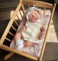 Poupée bébé reborn de 20 pouces, corps entier, réaliste, en silicone, nouveau-né, pour filles, silicone solide, peut faire pipi et boire, nouveau-né
