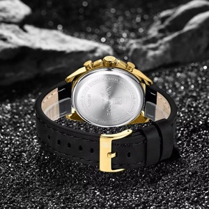 NAVIFORCE 8075 Hands Wristwatches Genuine Leather Strap Alloy Case Casual <b>Watches</b> Dress <b>Watch</b> for Men Waterproof with Date - Product Image 5