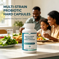 Probiotiques à haute puissance en capsules rigides, multi-souches, pour adultes, capsules végétaliennes/sans gélatine, soutien digestif et immunitaire, 5g