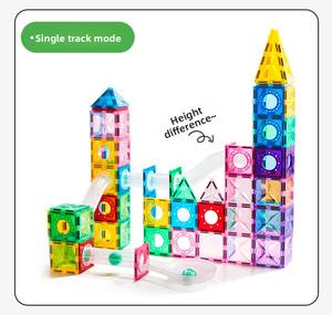 Onshine 100PCS Conjunto de Blocos Magnéticos Deslizantes Brinquedo Educativo STEM Kit de Construção para Idades de 4 a 6 Anos Plástico ABS ASTM CPC CE EN71 - Product Image 6