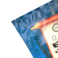 Pochette en plastique de fruits de mer sac de scellage à trois côtés pour filet de poisson sac d'emballage sous vide d'aliments surgelés avec logo personnalisé pour produits aquatiques