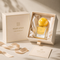 Flacon de parfum vide noir carré de 50 ml et 100 ml, flacon de parfum en verre de luxe rechargeable avec pompe pulvérisatrice et emballage en boîte cadeau