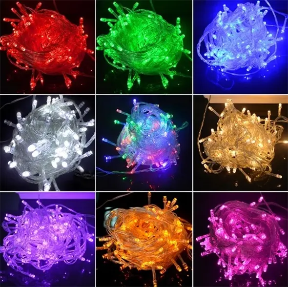 hot selling outdoor holiday party lighting 10M 20M 30M 50M indoor pvc LED string light for christmas light