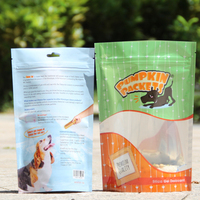 Sachet Doypack Personnalisé en Aluminium Coloré Thermoscellable, Refermable, Étanche à l'Eau et à l'Humidité, avec Fermeture Ziplock en Plastique pour Aliments pour Animaux