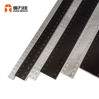 Nuanwanjia Barre d'isolation en aluminium argenté haute résistance, remplie de déshydratant, pour joint de verre, étanche, pour double vitrage