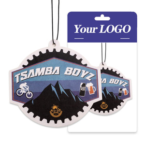 Trung Quốc Bán Buôn Custom Made Giấy Treo Nước Hoa Xe Hơi Làm Cho Logo Của Riêng Bạn Làm Mát Không Khí Tiêu Đề Thẻ - Product Image 6