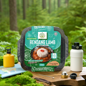 Roots Palate Rendang Mouton avec riz cuit à la vapeur 300G Plat végétarien à base de plantes en pot auto-chauffant - Product Image 3
