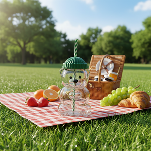 Vaso <span class=keywords><strong>de</strong></span> Vidrio con Pajita <span class=keywords><strong>de</strong></span> Oso <span class=keywords><strong>de</strong></span> 560 ml, para Niños, Reutilizable, con Tapa y Pajita, para Café, Leche, Té, Regalo <span class=keywords><strong>de</strong></span> Cumpleaños, <span class=keywords><strong>Navidad</strong></span>, Moderno y Personalizado - Product Image 5