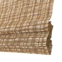 Stores en bois tissé naturel sur mesure, stores en paille naturelle, stores filtrant la lumière pour véranda et café