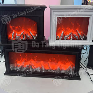 Cheminée décorative à LED avec flamme réaliste pour salon intérieur et décoration festive de la maison - Product Image 3