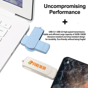 Ý tưởng quà tặng rơm lúa mì thân thiện với môi <span class=keywords><strong>USB</strong></span> Flash Drive <span class=keywords><strong>3.0</strong></span> tùy chỉnh <span class=keywords><strong>USB</strong></span> Flash Drive 2in1 với Type-C bán buôn memorias <span class=keywords><strong>USB</strong></span> với logo - Product Image 6