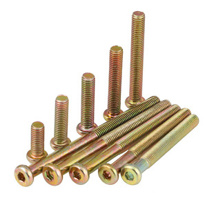 M8 Flat Head Hex Screws Class 8.8 Cold Rolled Steel For Wood Furniture <b>Bolts</b> Industrial Indoor Use - Product Image 2