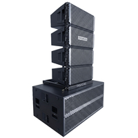 Système de sonorisation professionnel IDL30A avec amplificateur DSP, caisson de basses de 18 pouces, deux enceintes de ligne de 10 pouces, actif