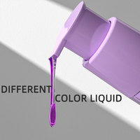 Flacon vide cosmétique personnalisé de 200 ml et 250 ml en plastique PP à double tube, avec pompe pulvérisatrice anti-fuite et impression sérigraphique