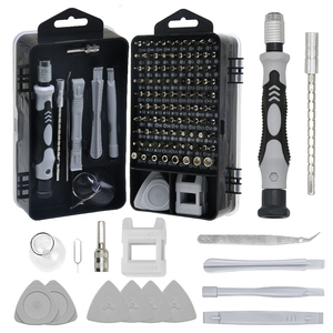 Excellent rapport qualité-prix : Jeu de tournevis 115-en-1 en acier au carbone, traitement thermique, placage nickel, embouts multi-spécifications - Product Image 1
