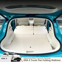 Tapis de coffre en cuir pour GWM ORA 5 2026, tapis de protection pour siège arrière pliable, tapis de camping pour coffre, accessoires intérieurs automobiles