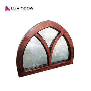 Fenêtres en aluminium rondes décoratives à <span class=keywords><strong>prix</strong></span> d'usine, <span class=keywords><strong>isolation</strong></span> <span class=keywords><strong>phonique</strong></span> moderne, design de <span class=keywords><strong>fenêtre</strong></span> en forme d'arche - Product Image 6