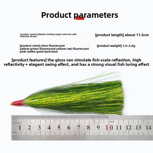 <span class=keywords><strong>Leurre</strong></span> de pêche réfléchissant en Mylar avec queue scintillante et streamer, imitation réaliste <span class=keywords><strong>pour</strong></span> la truite, le bar et les poissons prédateurs en <span class=keywords><strong>eau</strong></span> <span class=keywords><strong>douce</strong></span> et salée - Product Image 3