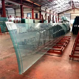 Fornitore di pannelli in vetro temperato doppio piegato in vetro temperato curvo di dimensioni personalizzate