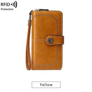 Muestra gratuita 2023, nuevo tarjetero con bloqueo RFID, cartera tipo clutch para mujer, último modelo de bolso para dama - Product Image 6