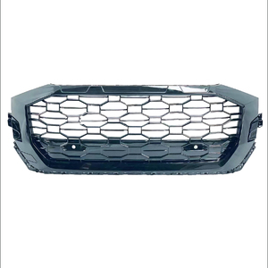 Parrilla Delantera Estilo RSQ8 en Negro Brillante con Diseño de Panal de Abeja para <span class=keywords><strong>Audi</strong></span> <span class=keywords><strong>Q8</strong></span> SQ8 4M 2017 2018 2019 2020 2021 <span class=keywords><strong>2022</strong></span> 2023 - Product Image 3