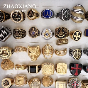 Anillos de Moda Hip Hop 2024 para Hombre, Joyería de Acero Inoxidable, Venta Directa de Fábrica, Estilo Punk, Regalos en Stock - Product Image 2