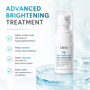 Suero Iluminador con 3% <span class=keywords><strong>de</strong></span> Ácido Tranexámico 20ml, Alfa Arbutina, Glabridina, EGT, Bomba Airless, Manchas Oscuras, Tono Desigual, Cuidado Diario <span class=keywords><strong>de</strong></span> la Piel con Luminosidad - Product Image 6