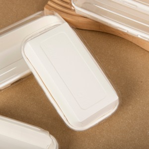 Plateau à <span class=keywords><strong>sushi</strong></span> rectangulaire en papier kraft de grande taille, biodégradable, écologique, de qualité alimentaire - Product Image 1
