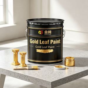 Vernice Metallizzata Effetto Foglia d'Oro di Alta Qualità per Pareti Interne, Decorazioni Artistiche, a Base d'Acqua, Non Tossica, Asciugatura Rapida, Lucida - Product Image 1