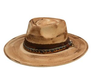 หมวกเฟโดรา LR315B รุ่นใหม่ สไตล์แฟชั่น ฤดูใบไม้ร่วง ฤดูหนาว วินเทจ ปีกกว้าง ทรงอังกฤษ สำหรับงานทางการ - Product Image 1