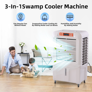 <span class=keywords><strong>Climatiseur</strong></span> évaporatif portatif de ventilateur de refroidissement par eau d'AC/DC 3-1 avec le ventilateur de batterie de la source d'énergie solaire 220v 12v 24v - Product Image 5