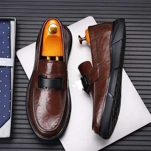 Mocassini con Suola Morbida, Scarpe Casual in Pelle con Suola Spessa, Scarpe da Uomo per Tutte <span class=keywords><strong>le</strong></span> <span class=keywords><strong>Stagioni</strong></span> - Product Image 2