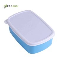 Boîte à Lunch Sublimation Prosub avec Plaque en Aluminium, Boîte à Lunch Vierge en Plastique Rectangulaire pour Sublimation