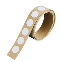 Rouleau de papier autocollant intelligent NFC programmable et réinscriptible, puce NFC, diamètre 25 mm, mini-étiquette RFID ronde