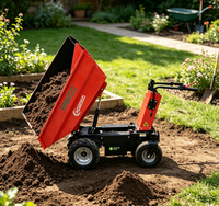 KNDMAX ED500H Mini Dumper Elettrico Idraulico Ribaltabile 500kg con Batteria al Piombo-Acido