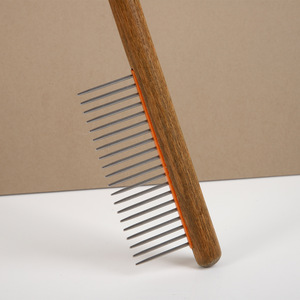 Wooden Handle Large Tooth <b>Pet</b> Grooming Comb For Dogs And Cats Removes Loose Fur Styling Small Dogs - Product Image 3