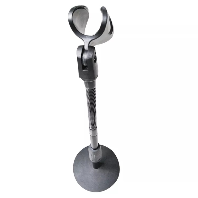 Professional Recording Studio Round Base Mic Holder Clip Adjustable Height Desktop Table Microphone Stand