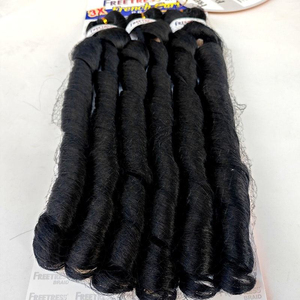 BELEZA 27 #   3x French Curl 22 pouces 210G <span class=keywords><strong>Tresses</strong></span> bouclées Perruque africaine Spirales Synthétiques Premium Extensions de cheveux au <span class=keywords><strong>crochet</strong></span> Vente en gros - Product Image 6