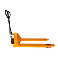 Chariot à palettes manuel hydraulique avec roues en polyuréthane/nylon, capacité de charge de 5 tonnes, longueur de fourche de 1500 mm, utilisation en intérieur, moteur AC, propulsion arrière