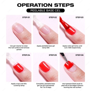 JTING Nuevo Esmalte de Uñas en Gel Desprendible de Alta Calidad y Larga Duración, Base en Gel Desprendible, Libre de HEMA y TPO, OEM - Product Image 5