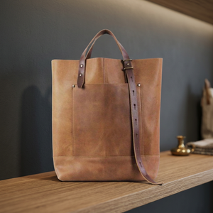 Handmade Genuine Leather Waterproof Portable Laptop Backpack with USB Customized Fashionable Unisex Eco-Friendly OEM ODM - Product Image 2