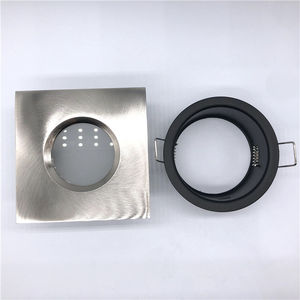 Projecteurs encastrés modernes <span class=keywords><strong>12V</strong></span> LED carrés GU10/MR16 pour salles <span class=keywords><strong>de</strong></span> bains corps en aluminium évalué <span class=keywords><strong>IP65</strong></span> pour l'éclairage domestique - Product Image 1